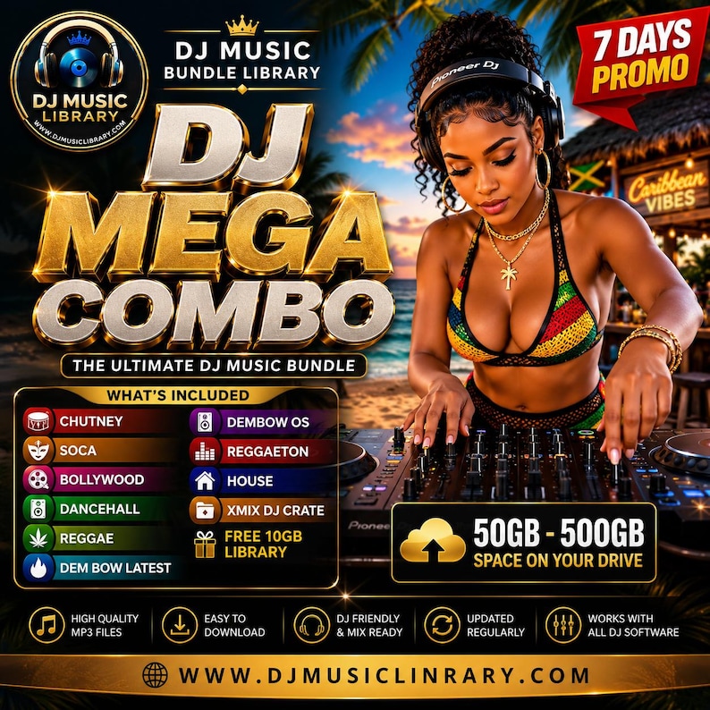 DJ Mega Combo Music Bundle – Multi-Genre DJ Crates Library
