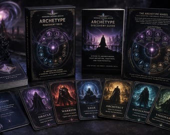 Newdawn Archetype Discovery Deck – 12 Cards & Identity Guide | Self-Discovery System | Identity Architecture Framework