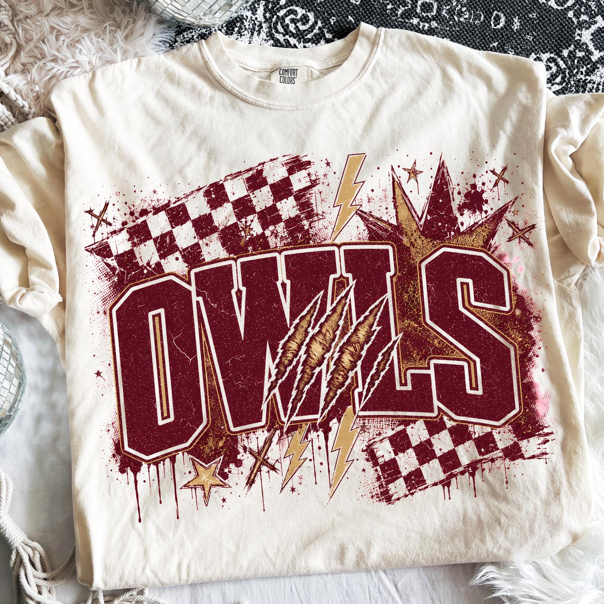 Owls PNG, Owls Mascot PNG, Sports Mascot PNG, Varsity School Spirit Game Day Shirt Design, School Te
