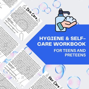 Teen Hygiene & Self Care Workbook | Life Skills Guide for Tweens | Printable PDF