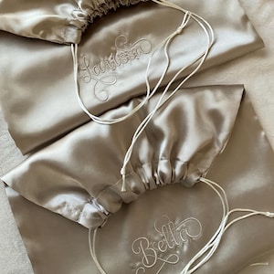 Lingerie Bag, Personalized, Bride&#39;s lingerie bag, Bridesmaids Gifts, Travel Undies Bag, Wedding Shower Gift