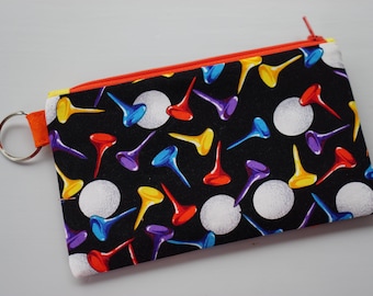 Golf Tee Zipper Pouch