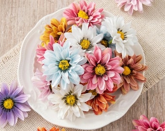Artificial Daisy Flowers, Silk Floral Bouquet, Wedding Home Decor, DIY Wreath Crafts