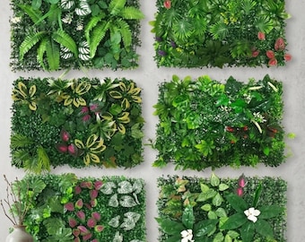 Artificial Green Plant Wall Panel, Floral Grass Decor, Wedding Backdrop, Garden Outdoor Wall Hanging