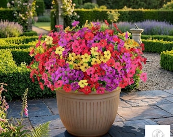 16 Bundles UV Resistant Silk Flowers, Realistic Outdoor Planter Plants