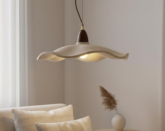 Japanische Wabi Sabi Kronleuchter Nordic Cream Pendelleuchte Vintage Schlafzimmer Beleuchtung Dekor