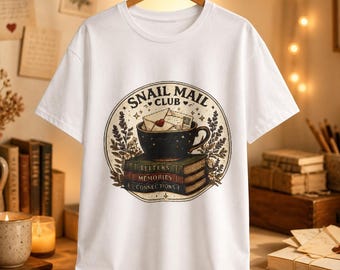 Gezellig esthetisch T-shirt voor letterliefhebbers