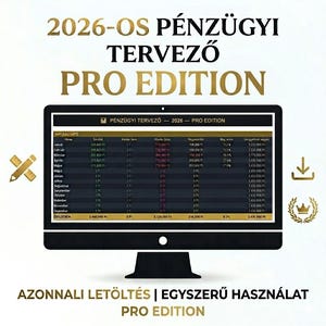 Magyar Pénzügyi Tervező PRO 2026 | Modelo mensal de Excel e Planilhas Google | Download digital