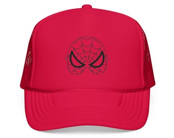 Web Mask Skull Skum Truckerkeps | Spindelnät Ögonmask, Grafisk Mesh Keps