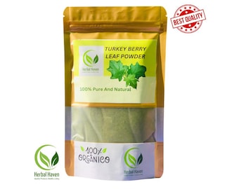 Natural Turkey Berry Leaves Powder (Solanum Torvum) 100% Pure Herbal Organic