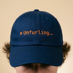 Unfurling... Embroidered Dad Hat | Code CLI, AI Humor, Vibe Coding