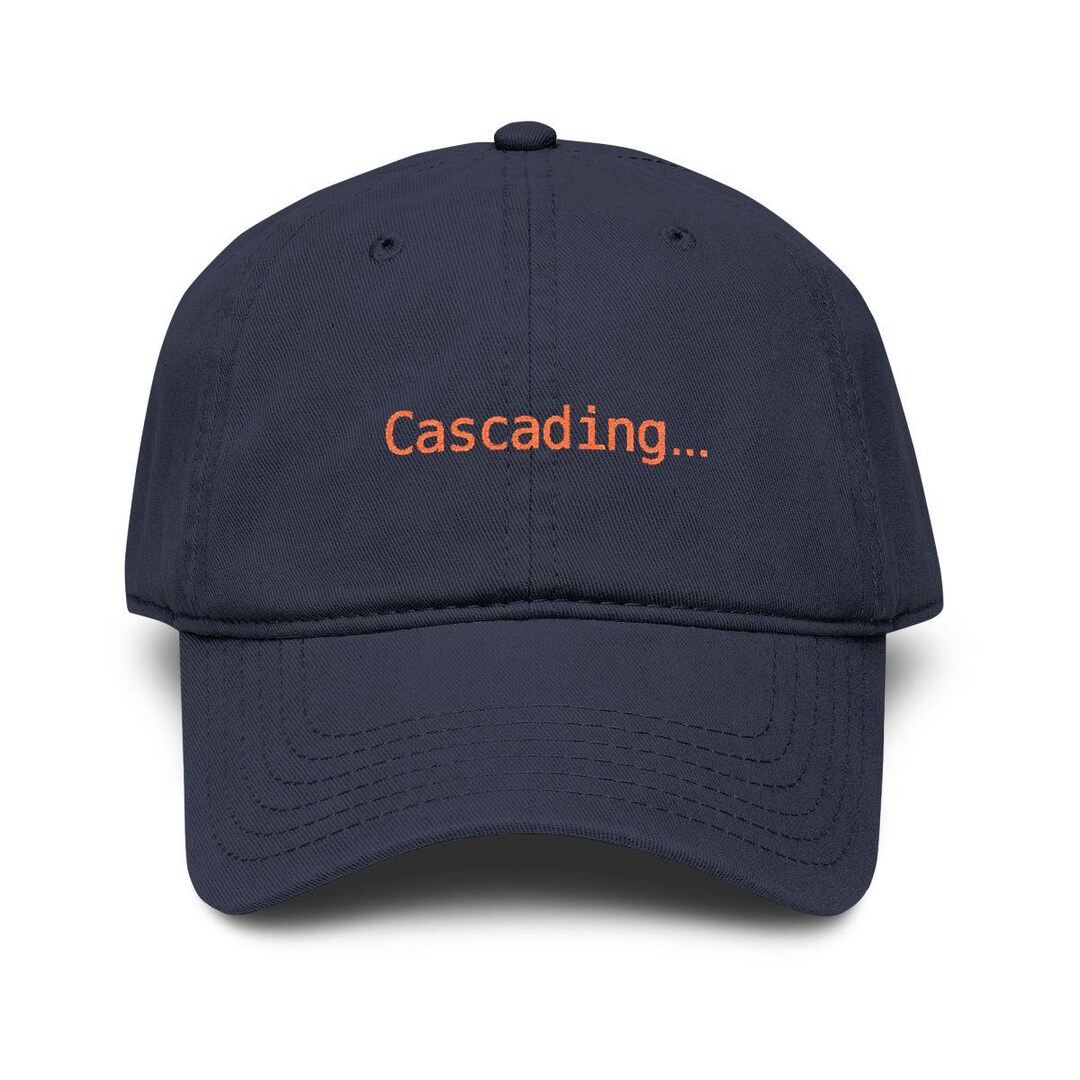Cascading... Embroidered Dad Hat | Vibe Coding Cap, AI Dev Gift, Ship ...