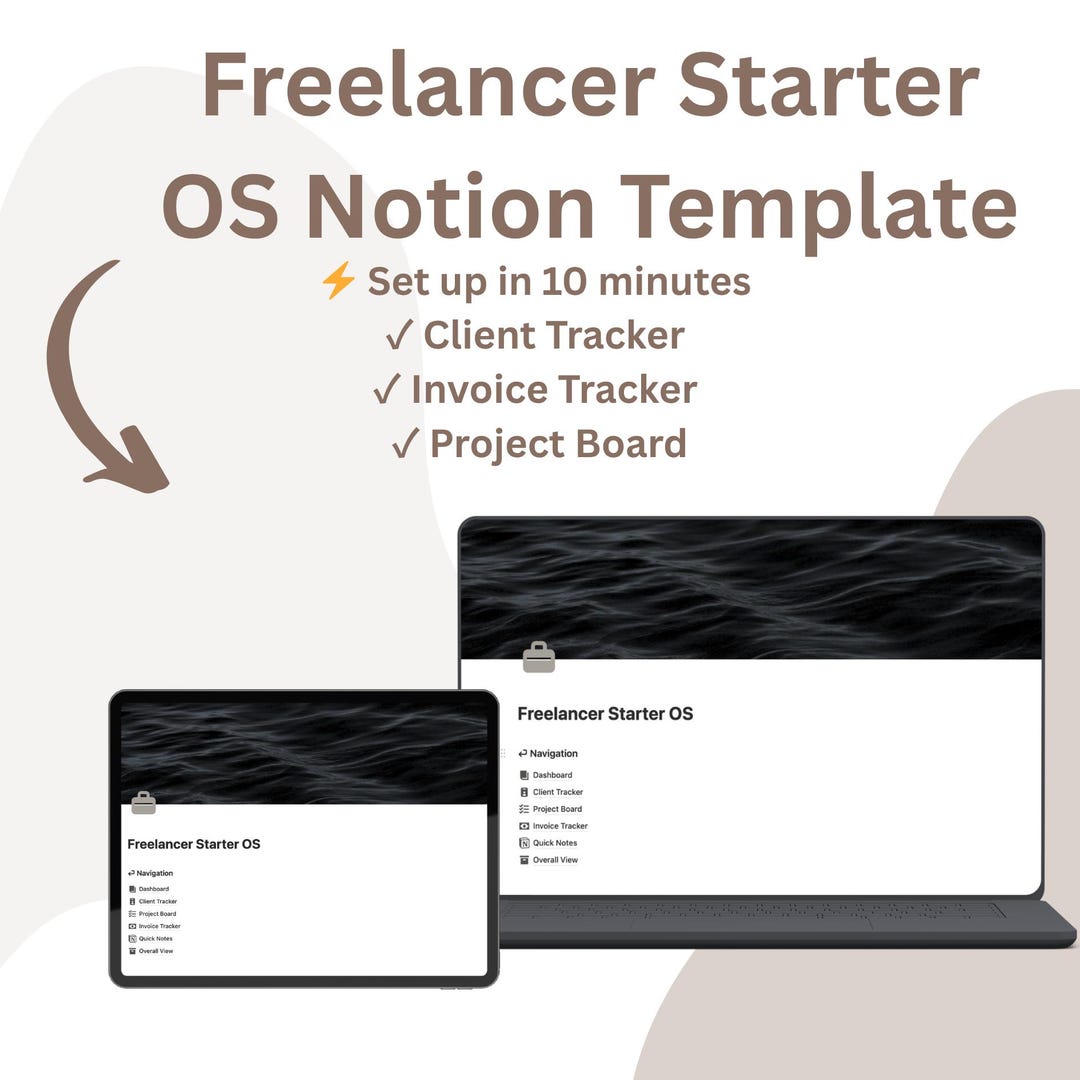 Freelancer Notion Template | Client Tracker, Invoice Log, Project ...