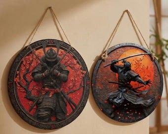 Samurai Akryl Standee | Klassisk eller Rising Sun Warrior-dekor