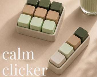 Calm Clicker für Fokus und Stressabbau – Konzentration & ADHS | Fidget Tool für Erwachsene | ASMR Klicker |  | Hand Tool