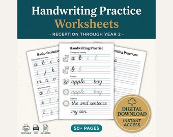 Handwriting Practice Worksheets