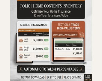 Home Contents Inventory Spreadsheet