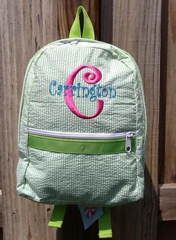 Items similar to Monogrammed/ Personalized Toddler Backpack on Etsy