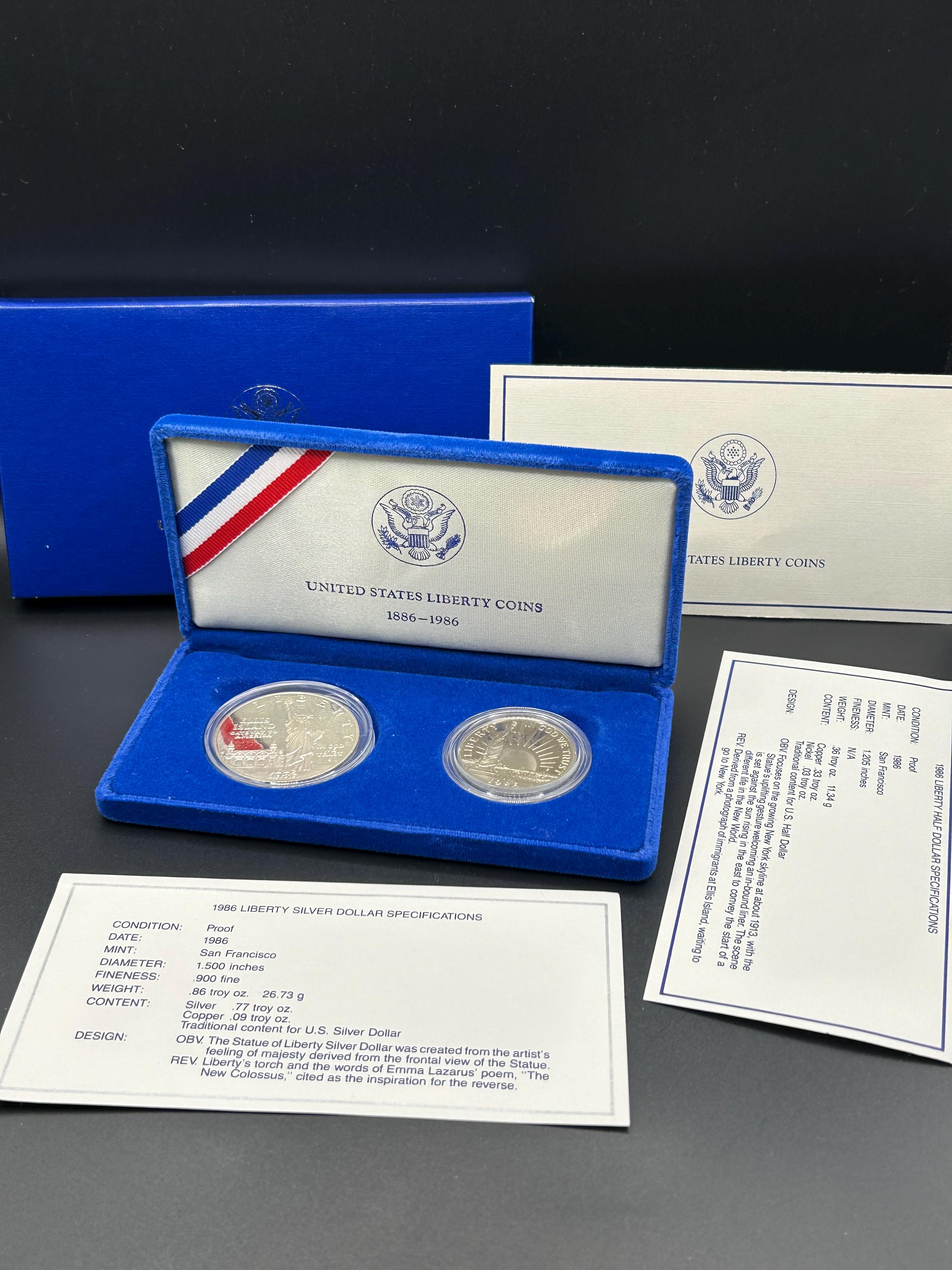 1986 Liberty Coin Proof Set - Etsy