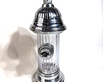 Godinger Silver Art Co Metal and Plastic Fire Hydrant Liquor Dispenser for Bar