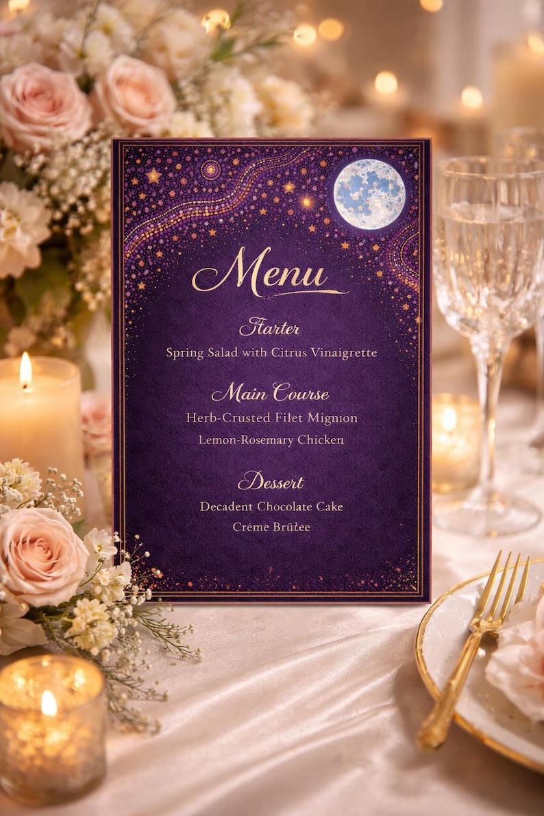 Editable Canva Template, 5x7 Printable European City Inspired Menu ...