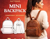 Mini Backpack Sewing Pattern, Cute Small Backpack, Unisex Backpack Tutorial, Small Rucksack, PDF, A0 & A4 + Detailed Instruction