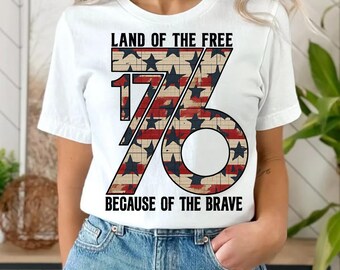 1776 American Flag Graphic, Patriotic 4 of July Sublimation Digital Download America independence day, Semiquincentennial 1776-2026 T-Shirt
