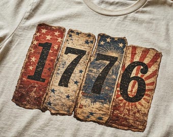 1776 American Flag Graphic, Patriotic 4th of July Sublimation (Digital Download) America independence day png