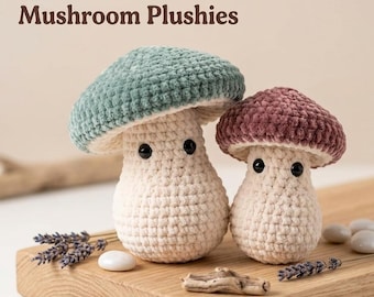 Amigurumi Crochet Patterns  PDF | Cute Mushroom Crochet Patterns | Beginner Friendly Plushie Patterns, Instant Download, Bestie crochet gift