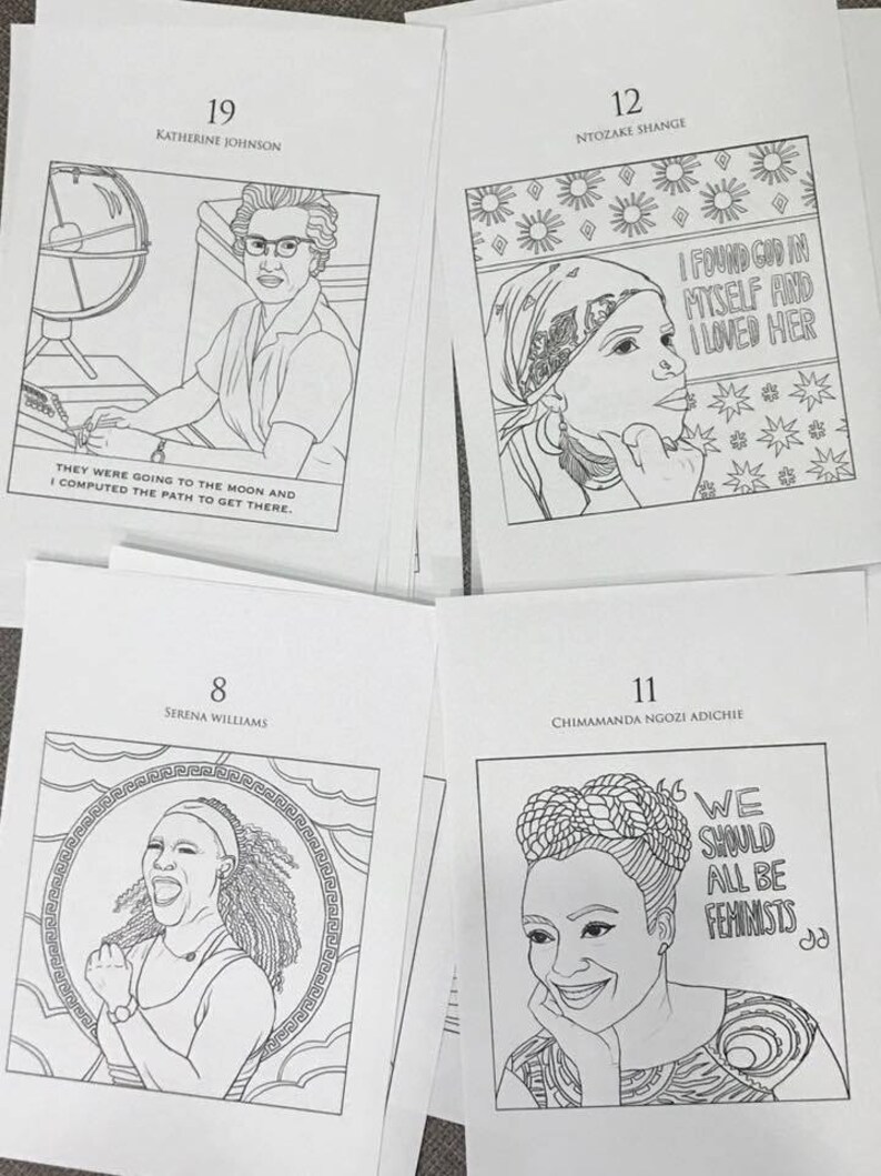 28 Amazing Black Women Coloring Book image 3