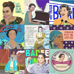 28 Amazing Black Women Coloring Book image 1