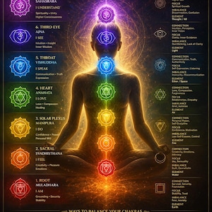 Spiritual Energy Chakra Wall Art (Digital Download)