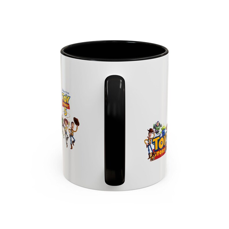 Toy Story 5 Characters Accent Coffee Mug | Jessie, Buzz, Forky Design image 4