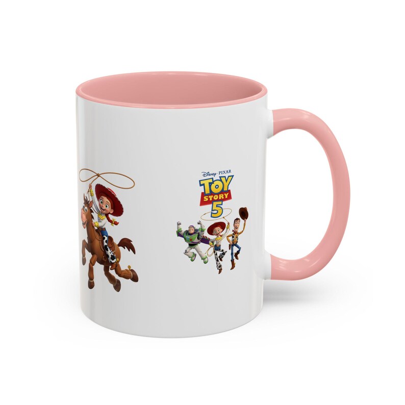 Toy Story 5 Characters Accent Coffee Mug | Jessie, Buzz, Forky Design image 14