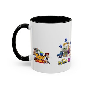 Toy Story 5 Characters Accent Coffee Mug | Jessie, Buzz, Forky Design image 3