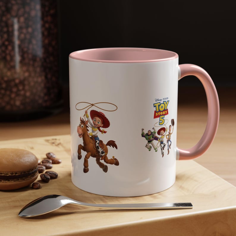 Toy Story 5 Characters Accent Coffee Mug | Jessie, Buzz, Forky Design image 17