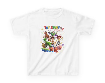 Toy Story characters Kids T-Shirt | Woody Buzz Jessie | Children's movie tee
