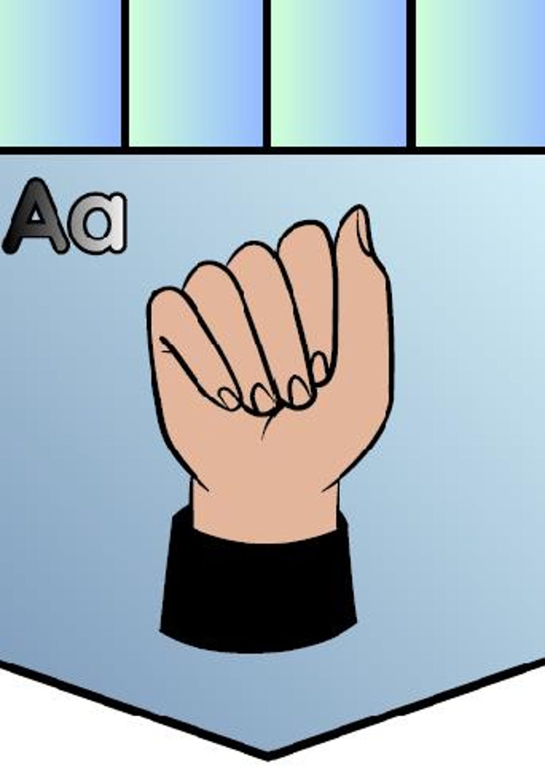 Alphabet Signing Chart: Upper and Lower Case Letters With Hand Signals ...