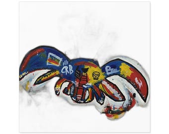 Basquiat Krabbe | Original Art X Aufkleber