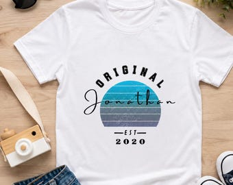 Kinder Geburtstagsshirt mit Namen – Personalisiertes Original Shirt im Vintage Look – individuelles Geburtstagsgeschenk