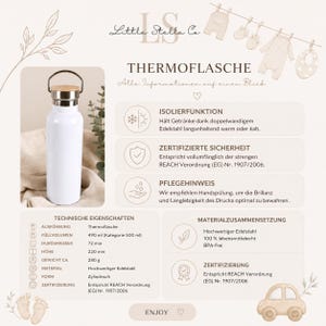 Trinkflasche personalisiert Schulkind 2026 – Kinder Edelstahlflasche mit Name, Geschenk zur Einschulung, Geschenk Schulanfang Junge image 14