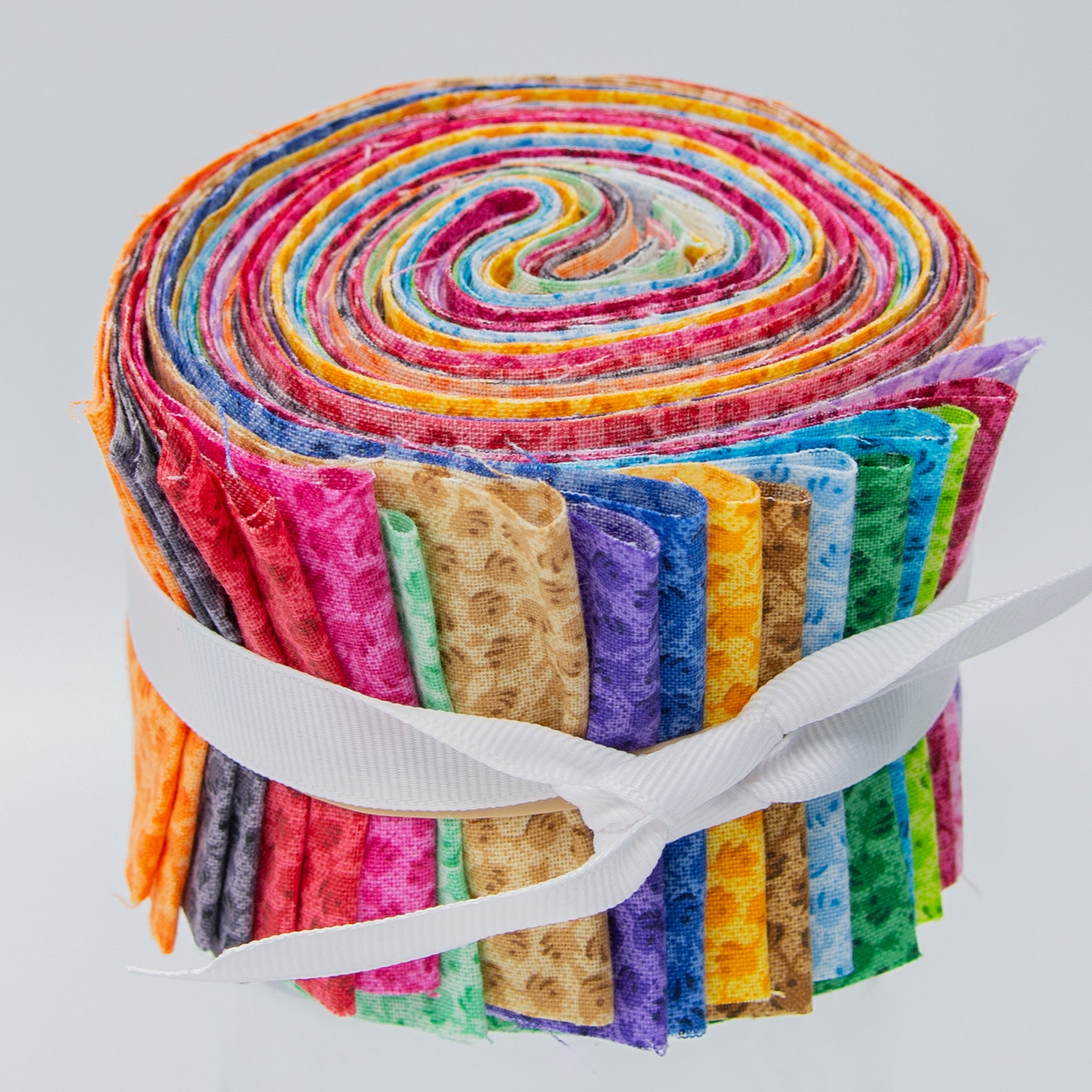 20 Piece Jelly Roll Jelly Roll Fabric Strips Tonal Floral Etsy