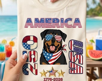 Vaterländischer Hund PNG SVG Amerikanische Flagge Shirt Design | USA 250 Jahre Unabhängigkeitstag (Digitaler Download)