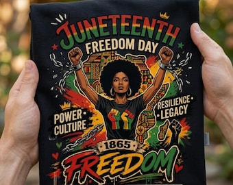 Junteenth PNG, Afro Woman Afrika Karte, Faust brechen Ketten (digitaler Download)