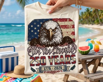 250 Jahre Amerika Jubiläum PNG, Patriotischer Adler 4. Juli Design (Digitaler Download)