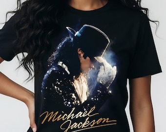 Michael Jackson King of Pop T-Shirt, Retro Musiklegende Grafik (Digitaler Download)