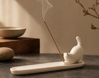Ceramic Incense Holder – Zen Meditation Incense Burner