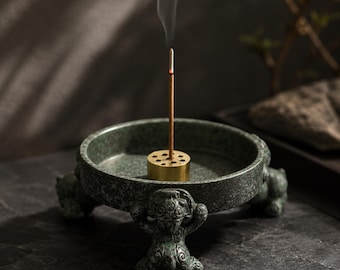 Artistic Ceramic Incense Holder – Zen Incense Burner Decor