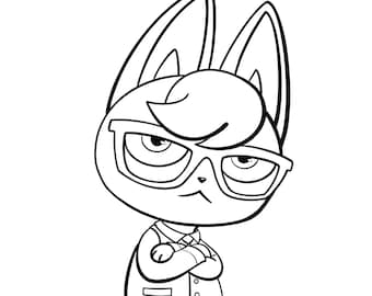 Download Animal Crossing Coloring Pages Etsy