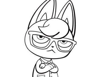 Download Animal Crossing Coloring Pages Etsy